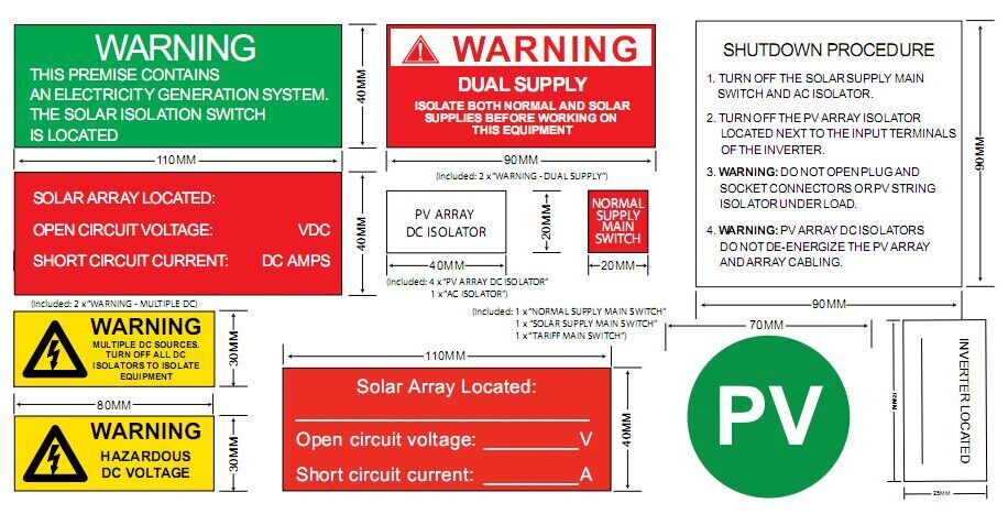 solar label kit