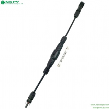 Solar Straight Cable Harness with inline fuse 1500VDC