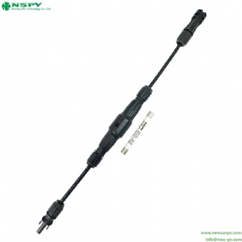 Solar Straight Cable Harness with inline fuse 1500VDC