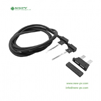 PV edge connector for solar bifacial modules EC1+2