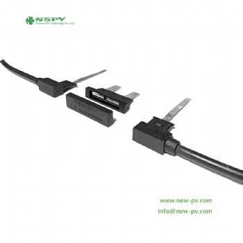 PV edge connector for solar bifacial modules EC1+2