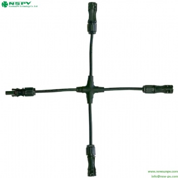 Solar cable assembly 2in1 cross type